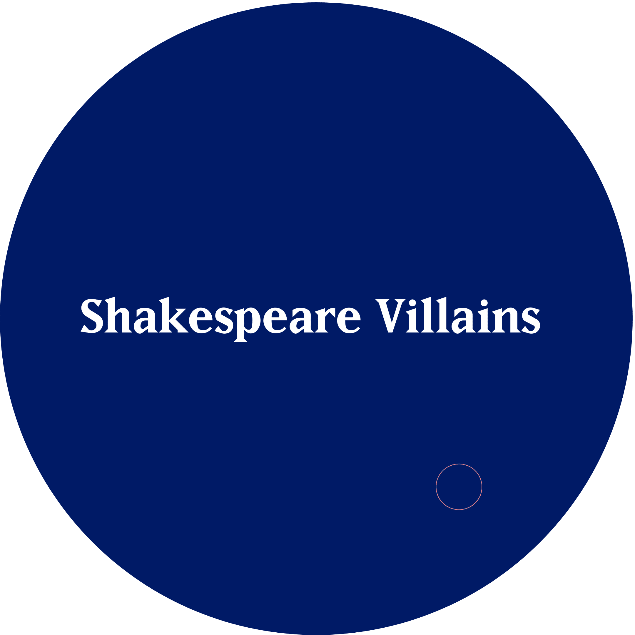 Shakespeare villains circle