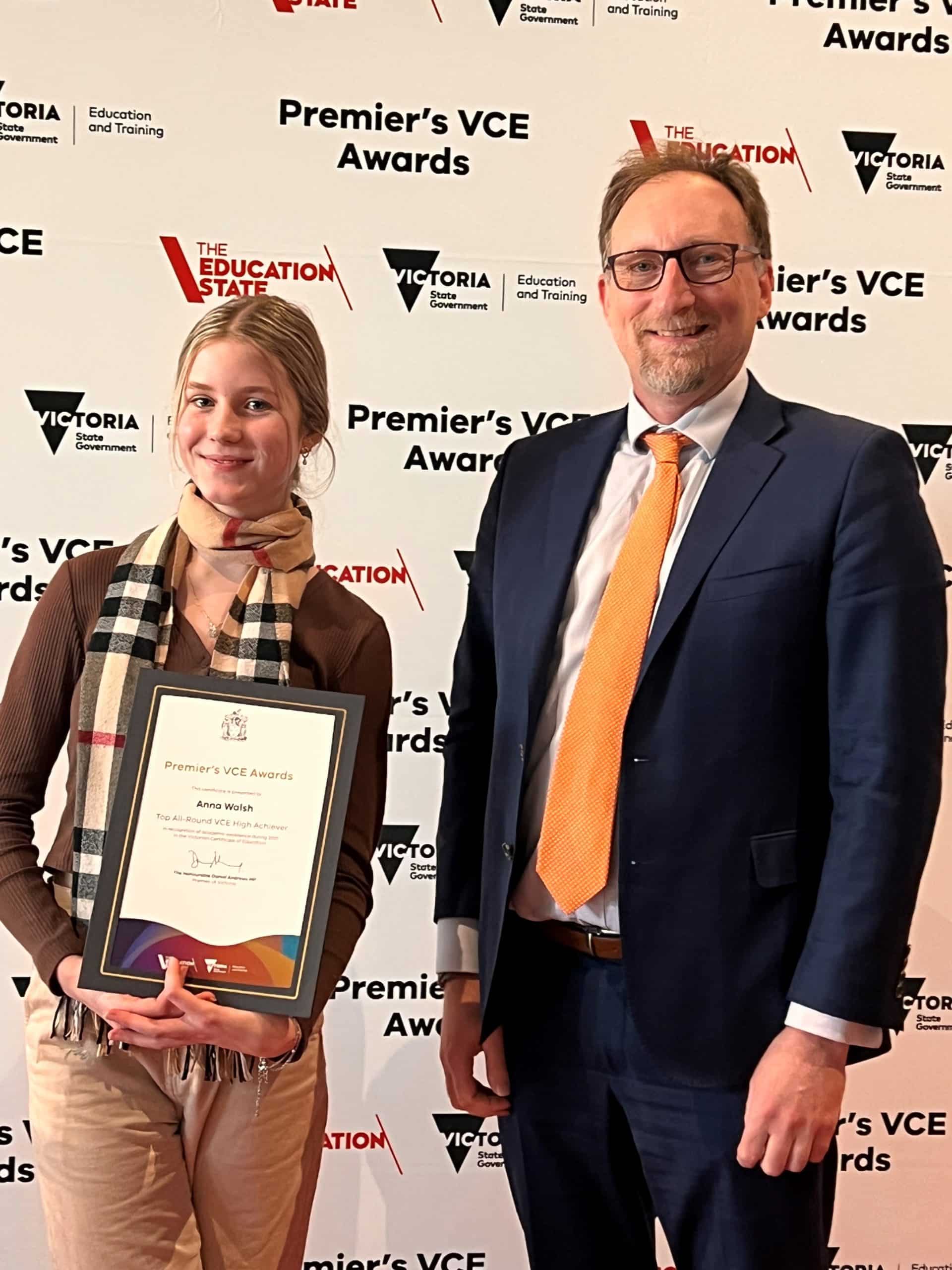 Premier's VCE Awards for 2021