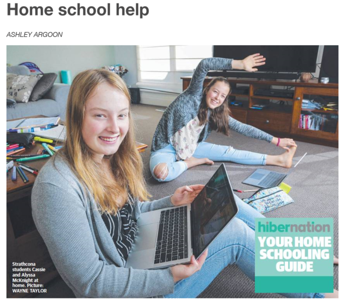 Home school Herald Sun article