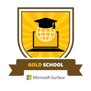 Microsoft gold emblem